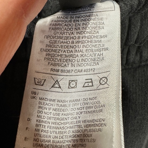 adidas Mens‎ Size Medium black Elastic Waist Pull On Joggers Sweatpants - Picture 4 of 6